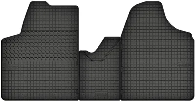 Produktbild von Gummimatten passend für  FIAT Scudo II (2006-2016) Gummi Fußmatten Satz Schwarz + Stopper
