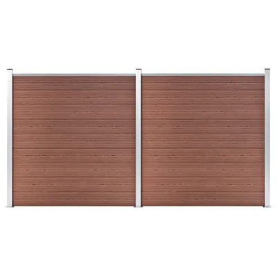 Immagine prodotto di Maison Exclusive - Recinzione da giardino in WPC 353×186 cm, marrone