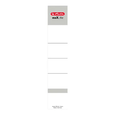 Produktbild von 10 herlitz Ordneretiketten maX.file weiß für 5,0 cm Rückenbreite