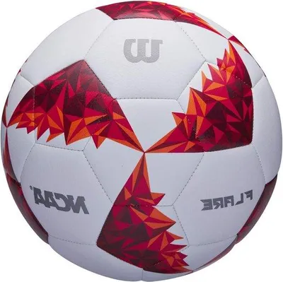 Image de Ballon de football blanc/rouge pour adultes - Officiel