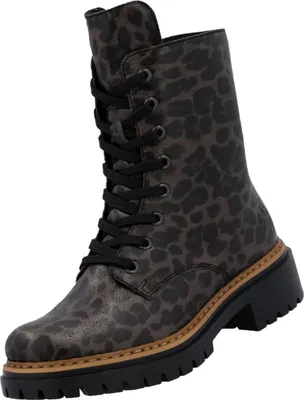 A single boot is shown against a white background.