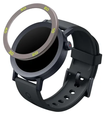 Produktbild von kwmobile Schutzring kompatibel mit CMF by Nothing Watch Pro 2 (D398) Fitnesstracker - Bezel Ring Lünette in Grau Grün