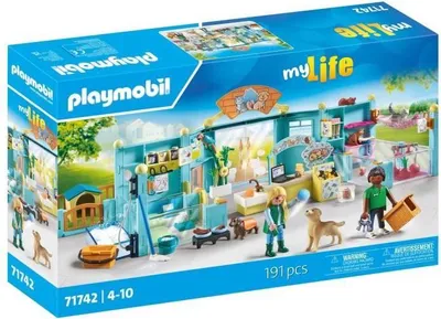 Obrázok produktu pre PLAYMOBIL Zvierací hotel, ošetrovatelia zvierat, psy a mačky, My Life, 191 dielov, od 4 rokov