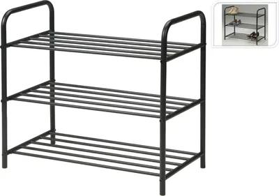 Obrázok produktu pre Stojan na topánky Koopman s 3 vrstvami 58x34x66 cm