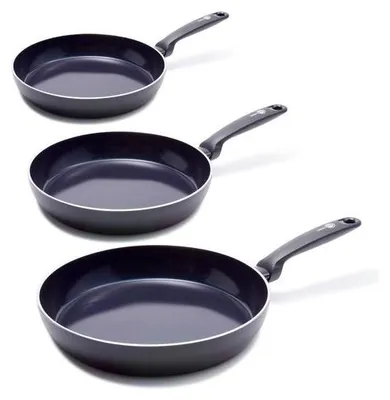 Produktbild von GreenPan Torino, Frittierset, Schwarz, Aluminium, Keramik, Schwarz, Kunststoff