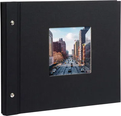 Image de Goldbuch album à vis Bella Vista noir 30x25 cm 40 pages reliure en lin
