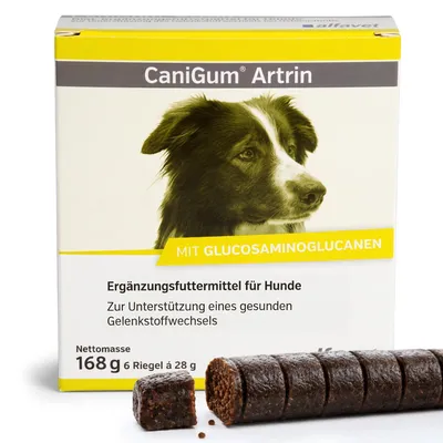 Gelenkunterstützung für Hunde, 6x28 g, mit Glucosamin & Chondroitin