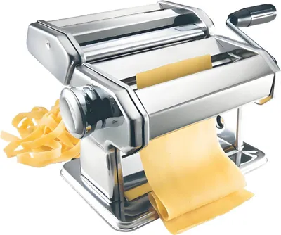 Produktbild von 6x Pasta-Maschine aus Edelstahl 20x15x20cm Nudelmaschine Nudelwalze Pastawalze Teigmaschine Nudelmaschine Pastamaker