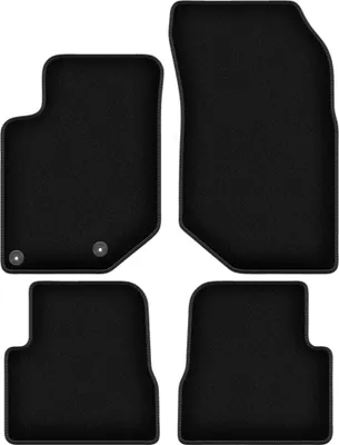 Zdjęcie produktu dla Dywaniki welurowe do Opel Corsa F hatchback (2019-) - czarne dywaniki samochodowe BASIC komplet (4 szt.)