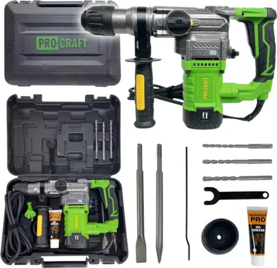 Produktbild von Procraft BH1300 Kombihammer 1050 Watt 4,5 J SDS plus + Koffer