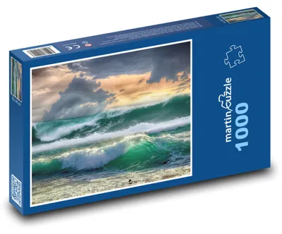 Zdjęcie produktu dla Puzzle 1000 Ocean – burzliwe fale - martinpuzzle