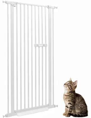 Zdjęcie produktu dla Bariera dla kotów - wysuwana, 135 cm, biała