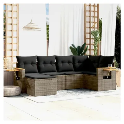 Produktbild von Gartenlounge mit Stauraum - Rattan Loungemöbel Set für Balkon und Terrasse