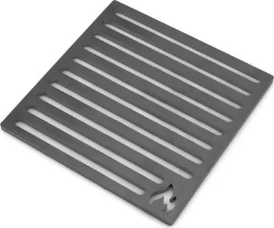 Image de Grille de four 22x22cm en acier massif - pas de fonte donc pas de risque de casse