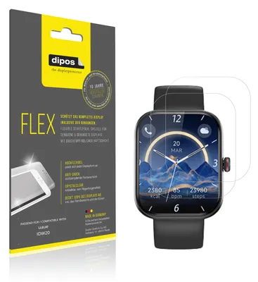 Immagine prodotto di 2x Pellicola protettiva per uaue IDW20, rivestimento al 100%, Protezione dipos Flex