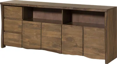 Image de MASSIVMOEBEL24 | Buffet en bois de Manguier 200x45x80 marron huilé PURE MANGO #217