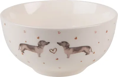Immagine prodotto di Clayre & Eef Zuppiera 500 ml Beige Brown Porcellana Bassotto