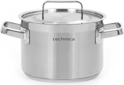 Produktbild von TECHNICA Mittlerer Topf 4,4L | 20 cm | Edelstahldeckel | Edelstahl Induktion Kochtopf