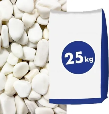 Produktbild von Marmorkies Schneeweiß 15-25 mm 25 kg
