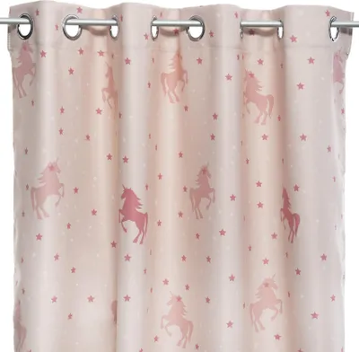 Produktbild von Verdunkelnder vorhang kind einhorn hellrosa 140x250cm  - Atmosphera créateur d'intérieur