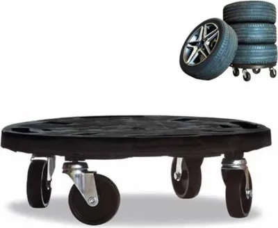 Produktbild von Transportroller Rollbrett Transportrollen Rollbrett Werkstatt Pflanzen Rollbretter Transport Möbelrollen flach Pflanzenroller rund Transporthilfe mit Rollen 40