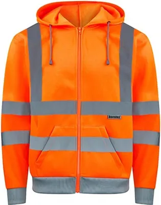 Immagine prodotto di Korntex KXZHO | Hi-Vis Workwear Felpa con cappuccio Galway - Farbe: Signal Orange - Größe: L
