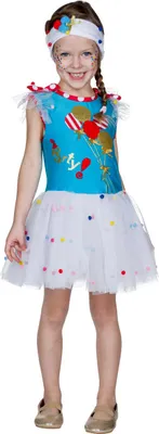 Produktbild von Kinder "Party Girl" Kostüm für Karneval und Fasching / Größe: 116 (ca. 4-5 Jahre)