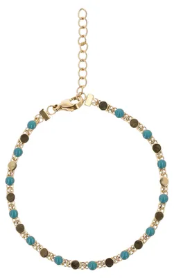 Produktbild von NAHIMA damen armband - gold türkis, onesize