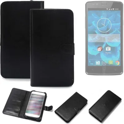 Produktbild von K-S-Trade Handyhülle Schutzhülle kompatibel mit Qilive Q4 5.0 Handy Schutz Hülle Handyhülle Bumper schwarz 1x