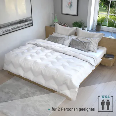 Produktbild von Jekatex Ganzjahresbett 200x200cm, Allergiker geeignet