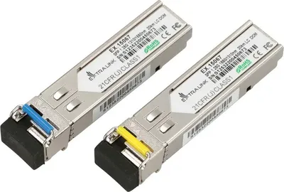 Obrázek produktu pro Extralink SFP 1.25G Modul SFP WDM 1,25Gbps, 1310/1550nm, single mode, 20km, LC, proM, pár, pro HP/Aruba