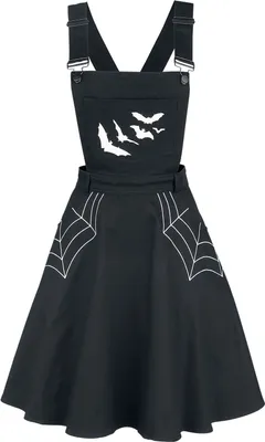 Produktbild von Hell Bunny Kurzes Kleid Damen Miss Muffet Pinafore Dress schwarz XL