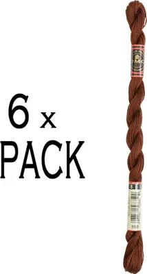 Produktbild von 6x DMC Perlgarn Stärke 8, 25 m, 115AR/8-898, VPE