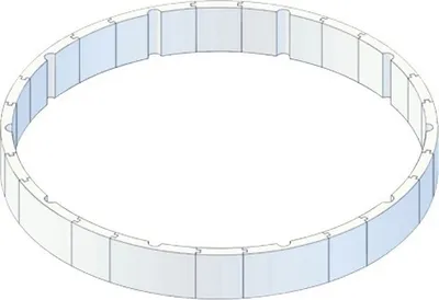 Produktbild von Protector Schalsteine-Set Planet Pool Höhe 50cm für Becken Ø 350x120cm für HL breit
