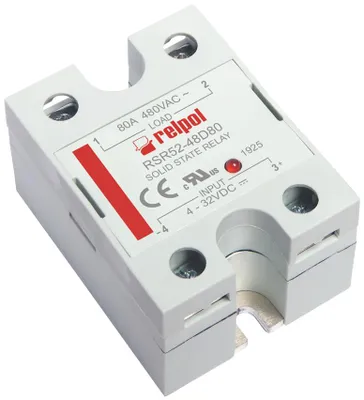 Zdjęcie produktu dla Przekaźnik półprzewodnikowy Jednofazowy 480 V AC 4...32 V DC 2615942 Relpol relais