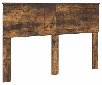 Image de vidaXL : Tête de lit en bois composite imitation chêne fumé