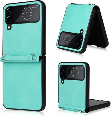 Produktbild von König Design Hülle kompatibel mit Samsung Galaxy Z Flip4 5G Kunststoff Soft Handyhülle - Handy Case Mintgrün