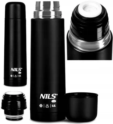 Produktbild von NILS CAMP NC3803 Thermoskanne 500ml Schwarz Reise