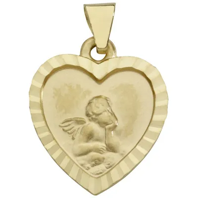 Produktbild von Miamar EN30 Kinder Anhänger Herz Schutzengel 14 Karat (585) Gold