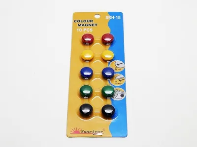 Zdjęcie produktu dla Zestaw magnesów d.15 mix, 10 sztuk
