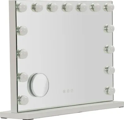 Immagine prodotto di Mauro Ferretti Specchio da tavolo HOLLYWOOD LED 55x14x43 cm Bianco