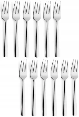 Produktbild von Amefa 1933 Bliss Kuchen-Gabeln 12er Set Modern Edelstahl
