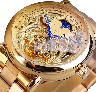 Produktbild von Forsining LU-14508 Herrenuhr - Goldene Eleganz KP14508