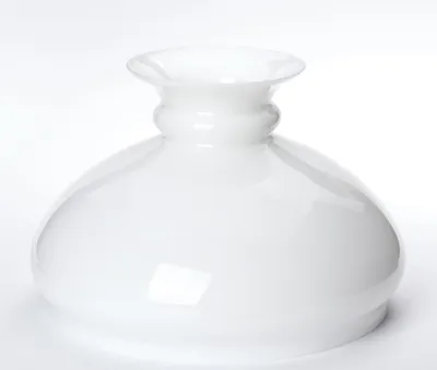 Obrázek produktu pro Stínidlo Vesta pro lampy Ø 275 mm, výška 185 mm, skleněné stínidlo pro petrolejové lampy, lucerny, svítidla, opálové sklo, bílé