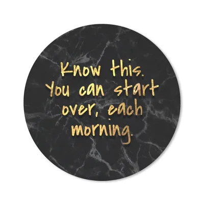 Produktbild von MuchoWow® Mauspad Mousepad Zitate - Motivation - Gold - Marmor 30x30 cm - Mousepads - Maus Mat - Pad - Mausunterlage - Tischunterlage - Schreibtischmatten