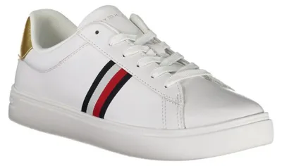 Produktbild von Tommy Hilfiger Essential Court sportlicher Schnürer Weiß in Gr. 41