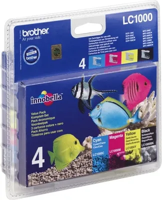 Zdjęcie produktu dla Brother LC1000VALBP Brother LC-1000 Value Pack BK/C/M/Y