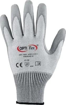 Immagine prodotto di Guanto SOFT CUT taglia 9 grigio EN 420/EN 388 PPE II OPTIFLEX 12 pz