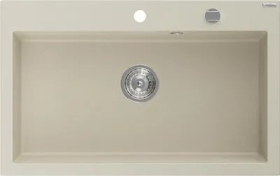 Produktbild von Mexen Elix Granitspüle 1-becken 800 x 500 mm, beige, Siphon Chrom - 6527801005-69