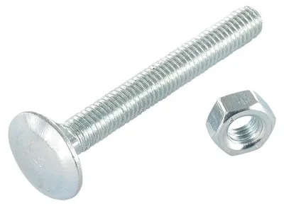 Produktbild von Kopfschraube (mit Mutter) Schlossschraube M12x140 Gesamtgewinde Verzinkt